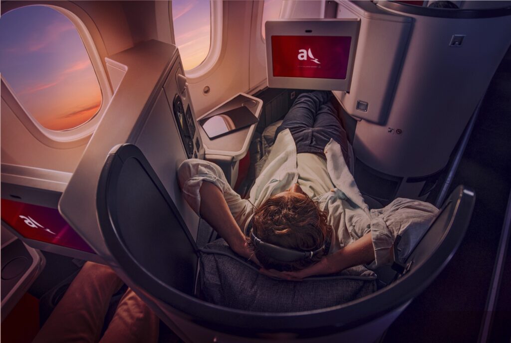 Assentos da nova business Class da Avianca